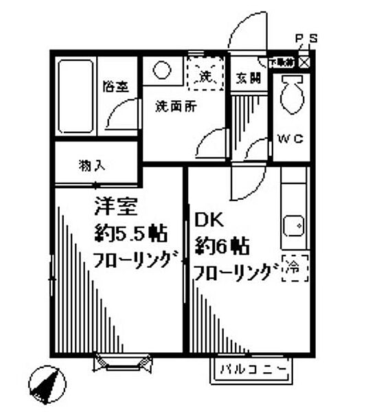 メゾンアリュール 101｜千葉県松戸市岩瀬(賃貸アパート1DK・1階・29.81㎡)の写真 その2
