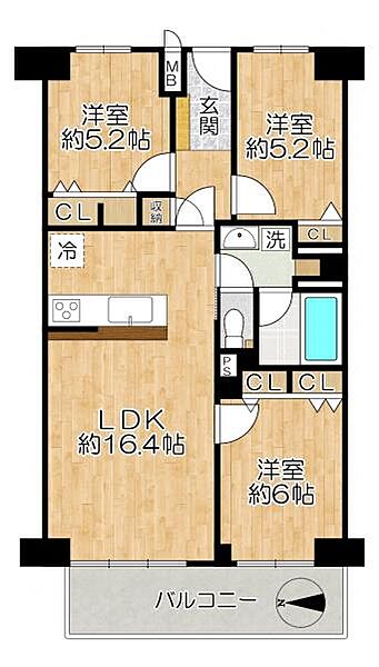 間取りを拡大表示