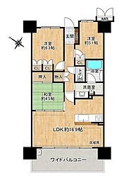 守山銀座ビル東棟 3LDKの間取図画像