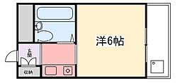 忍町中村コーポ ワンルームの間取図画像