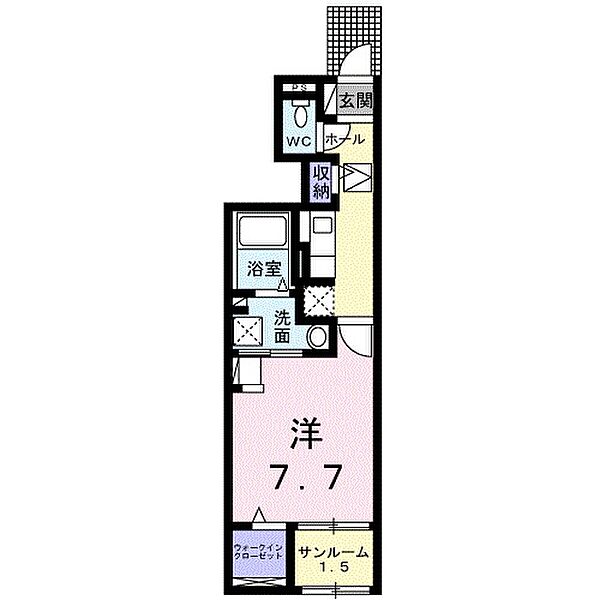 兵庫県姫路市名古山町(賃貸アパート1K・1階・31.66㎡)の写真 その2