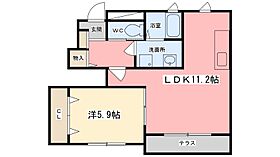 兵庫県姫路市飾磨区阿成植木（賃貸アパート1LDK・1階・43.66㎡） その2