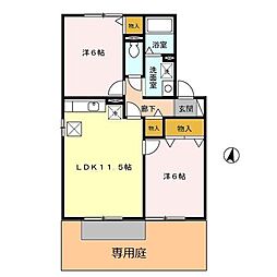 間取図画像 2LDK