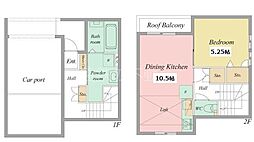 DARCOI 1LDKの間取図画像
