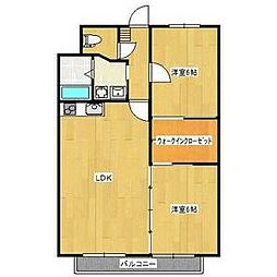 マンション加藤 2LDKの間取図画像