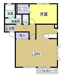 ファミーユ1 1LDKの間取図画像