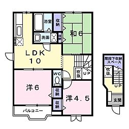 アンベリール 3LDKの間取図画像
