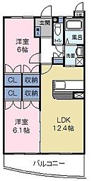 ホームズすばる 2LDKの間取図画像