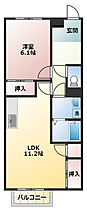 シャトーNakagawa 201 ｜ 静岡県周智郡森町中川（賃貸アパート1LDK・2階・45.64㎡） その2