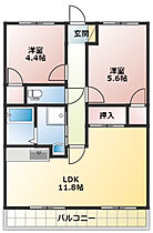 フロントヒルズIII 305 ｜ 静岡県磐田市福田（賃貸マンション2LDK・3階・51.03㎡） その2