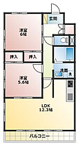 Re・pose FUKUROI 402 ｜ 静岡県袋井市睦町（賃貸マンション2LDK・4階・57.10㎡） その2