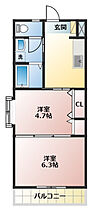 サンライズ広野 201 ｜ 静岡県磐田市富丘（賃貸マンション2K・2階・34.01㎡） その2