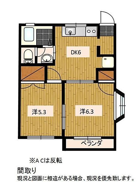 Sweet Home　I C｜静岡県掛川市五明(賃貸アパート2DK・1階・38.50㎡)の写真 その2