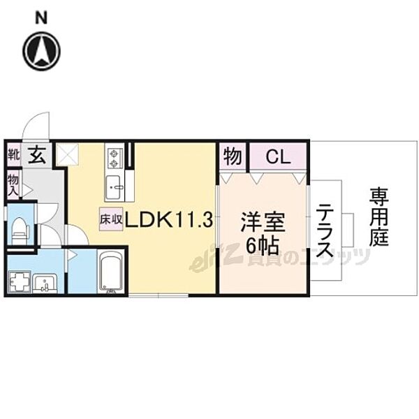 奈良県大和高田市中今里町(賃貸アパート1LDK・1階・42.00㎡)の写真 その2
