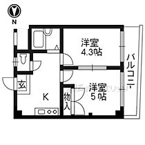 Ｍ’プラザ津田駅前七番館 202 ｜ 大阪府枚方市津田駅前１丁目（賃貸マンション2K・2階・29.00㎡） その2