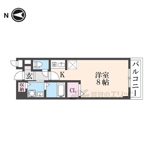 奈良県橿原市雲梯町(賃貸アパート1R・2階・25.25㎡)の写真 その2
