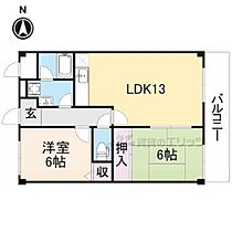 大阪府寝屋川市新家２丁目（賃貸マンション2LDK・3階・57.31㎡） その2