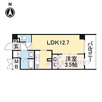 アンジュ高天 202 ｜ 奈良県奈良市高天町（賃貸マンション1LDK・2階・37.41㎡） その2