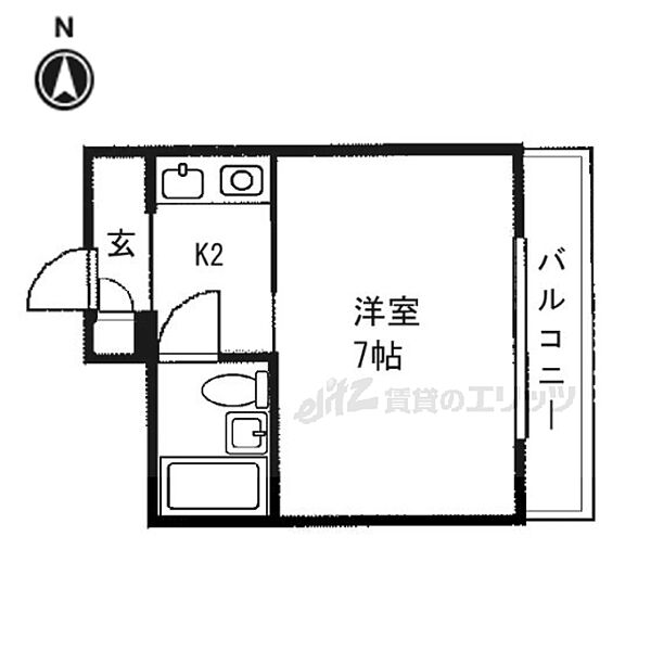 グリーン31 401｜大阪府寝屋川市緑町(賃貸マンション1K・4階・20.00㎡)の写真 その2