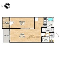 間取図画像 1LDK
