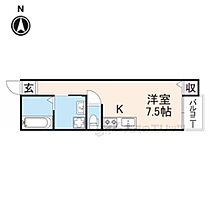 グラディート富雄駅前 203 ｜ 奈良県奈良市富雄北１丁目（賃貸アパート1R・2階・23.40㎡） その2