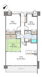 間取図画像 3LDK
