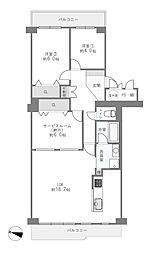 間取図画像 2SLDK