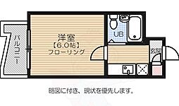 ストリームライン祖原 ワンルームの間取図画像
