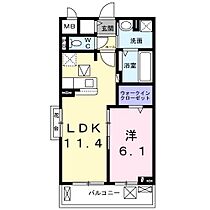 クオーレD 106 ｜ 千葉県印西市大森（賃貸アパート1LDK・1階・42.51㎡） その2