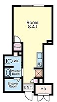 東京都荒川区西日暮里6丁目（賃貸マンション1R・4階・19.43㎡） その2