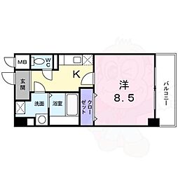 大東ビル 1Kの間取図画像