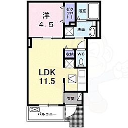 メゾン リアン 1LDKの間取図画像