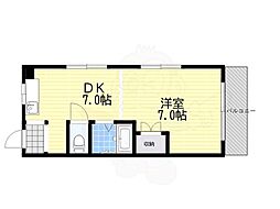 つかさマンション 1DKの間取図画像