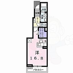 フィオラ ワンルームの間取図画像