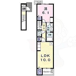 ベル・ミニョン 1LDKの間取図画像