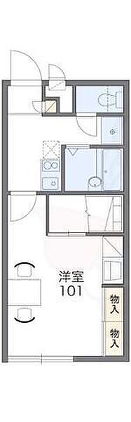レオパレス美園Ｃ 106｜奈良県橿原市城殿町(賃貸アパート1K・1階・23.18㎡)の写真 その2