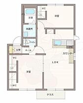 フォンティーヌ  ｜ 奈良県香芝市狐井（賃貸アパート2LDK・1階・57.69㎡） その2