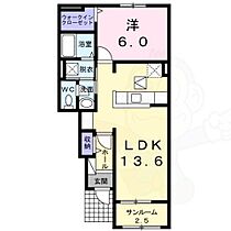 カーサ・リオ  ｜ 奈良県北葛城郡河合町泉台３丁目19番14号（賃貸アパート1LDK・1階・50.33㎡） その2