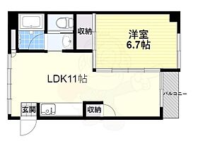 ノースビレッジ  ｜ 奈良県橿原市久米町（賃貸マンション1LDK・4階・42.00㎡） その2