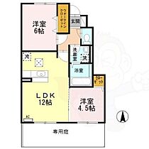 エスポワールB  ｜ 奈良県葛城市北花内（賃貸アパート2LDK・1階・51.57㎡） その2