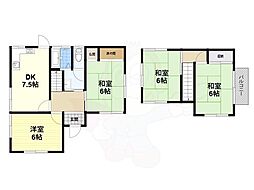 葛城市疋田戸建 1階4DKの間取り