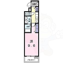 近鉄大阪線 耳成駅 徒歩6分の賃貸アパート 3階1Kの間取り