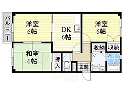 間取図画像 3DK