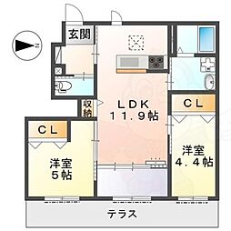 間取図画像 2LDK