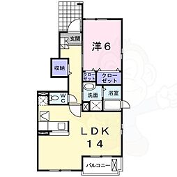 間取図画像 1LDK
