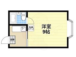 シティライフ高田 2階ワンルームの間取り