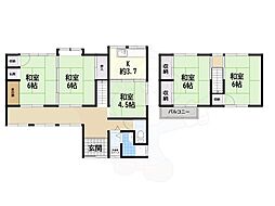 香芝市穴虫戸建 1階5Kの間取り