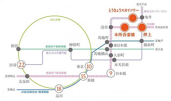 プラウドフラット本所吾妻橋 313｜東京都墨田区東駒形4丁目(賃貸マンション1LDK・3階・40.13㎡)の写真 その6