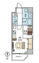 シーズンフラッツ新町 802 ｜ 大阪府大阪市西区新町3丁目2-20（賃貸マンション1DK・8階・27.88㎡） その2