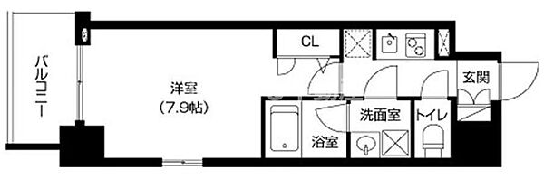 アーバネックス大阪城WEST 1405｜大阪府大阪市中央区島町2丁目(賃貸マンション1K・14階・25.66㎡)の写真 その2